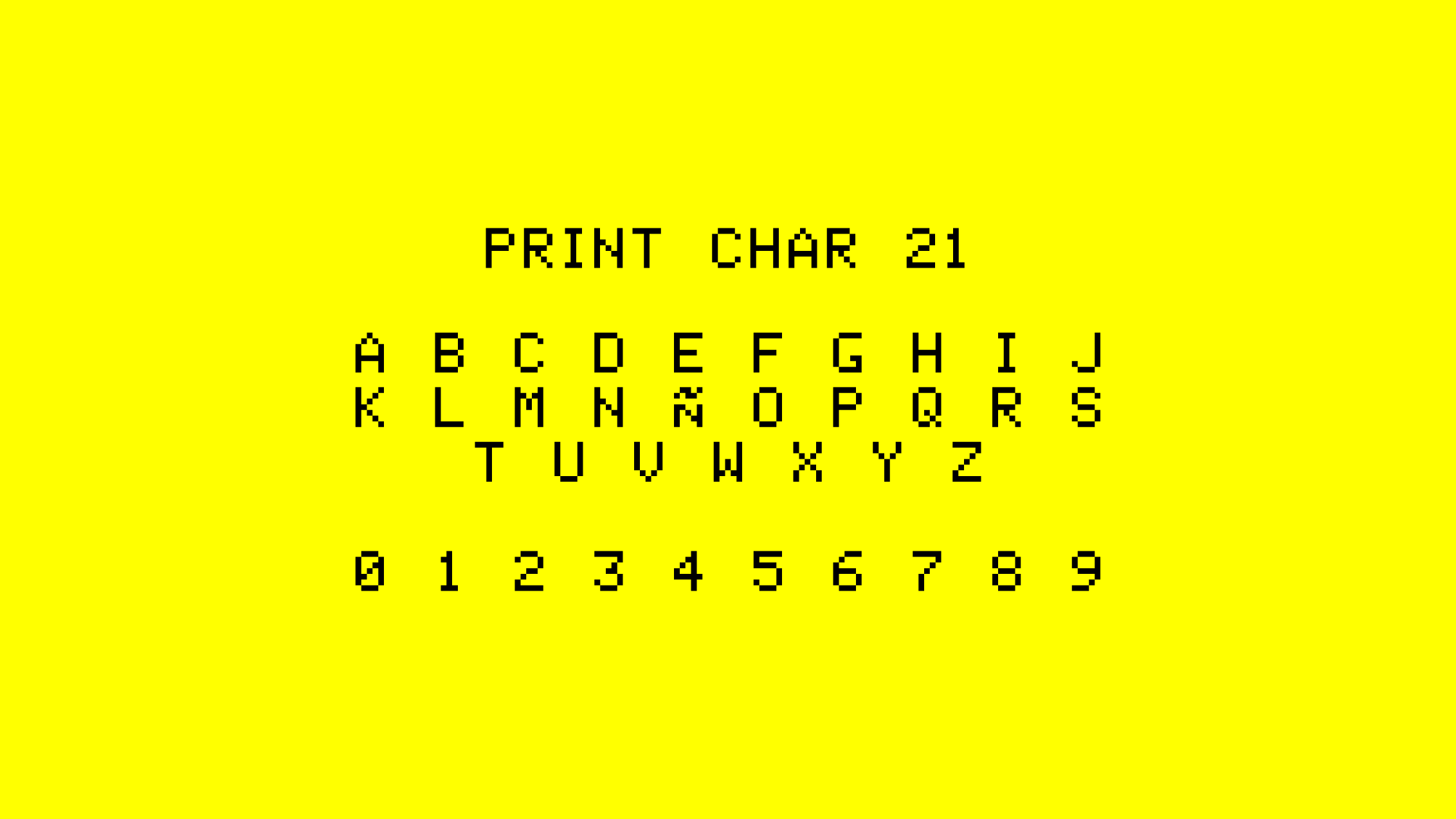 PaisanoDAO — Print Char 21 typography
