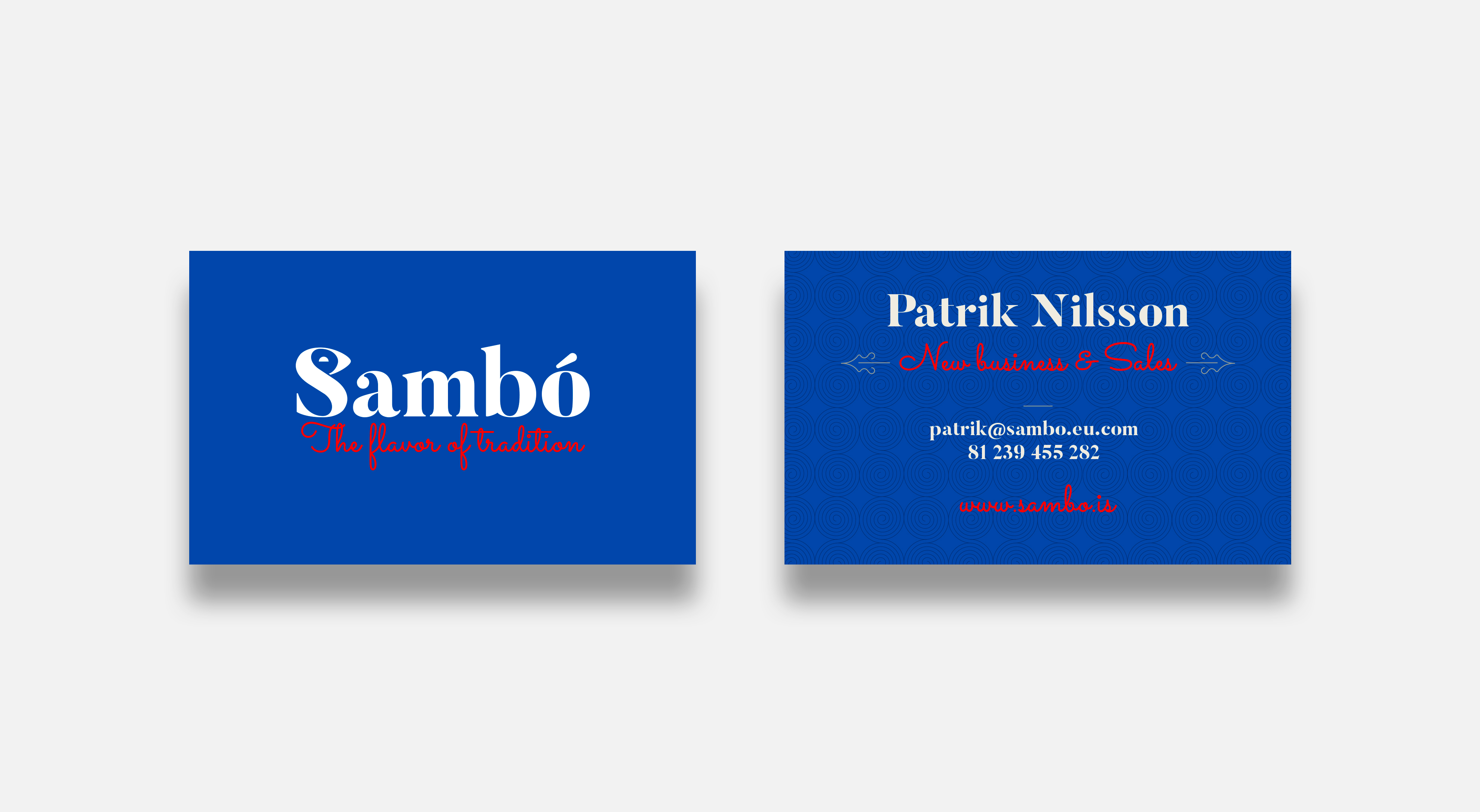 Sambó — business cards