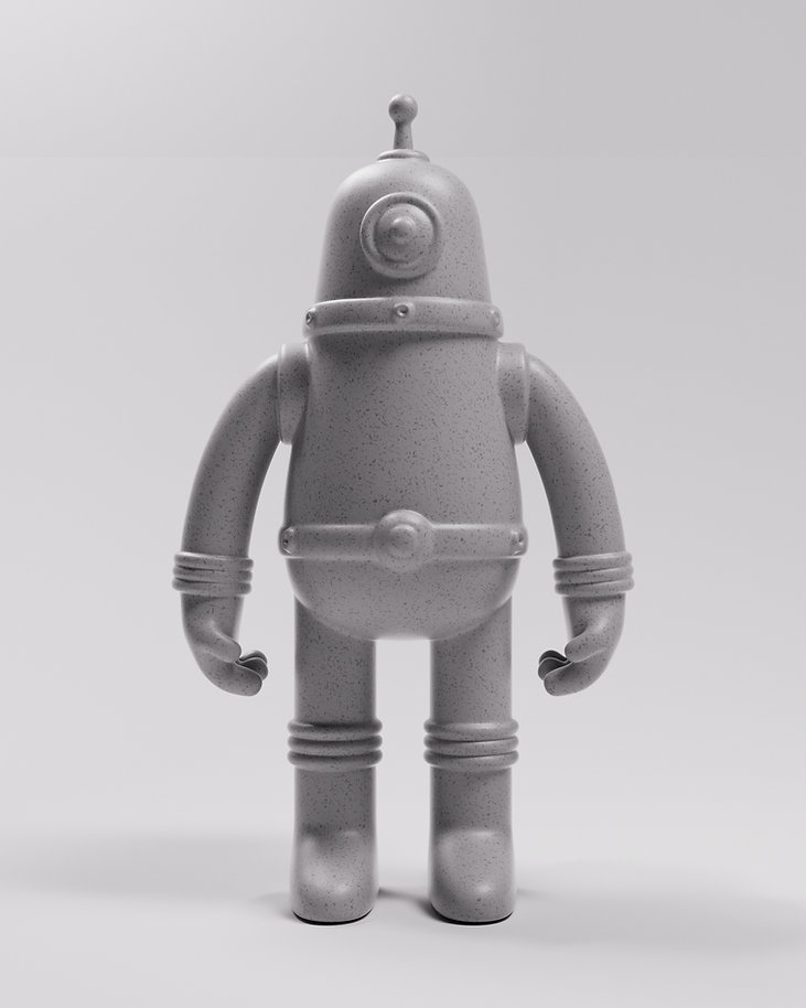 Retrobot — Concrete finish